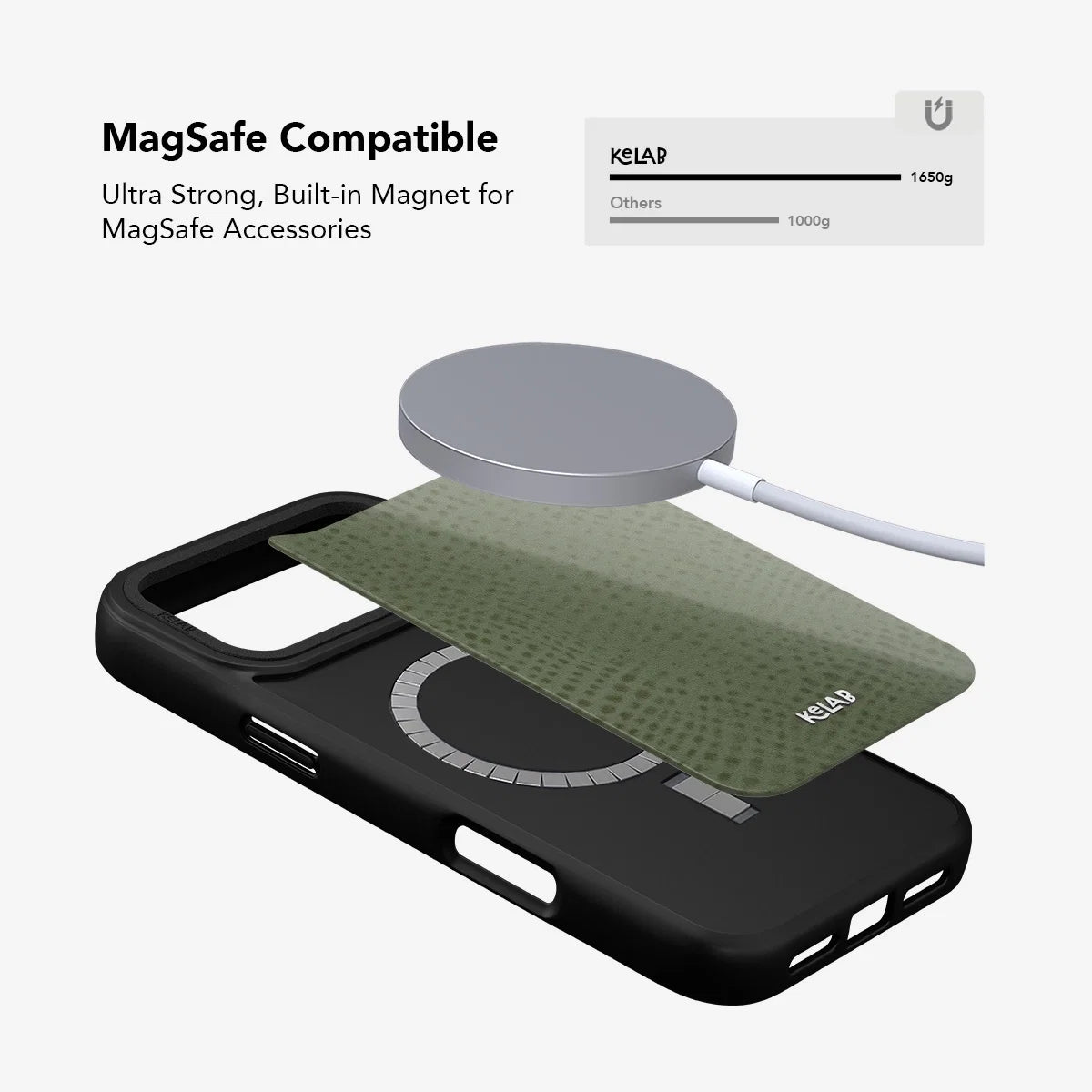 Sage Silk | Sage Green Pebbled Texture iPhone Case