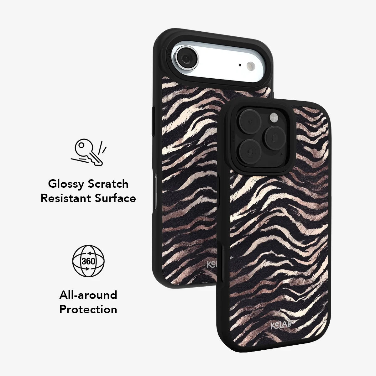 Shadow Striker | Zebra Stripe iPhone Case