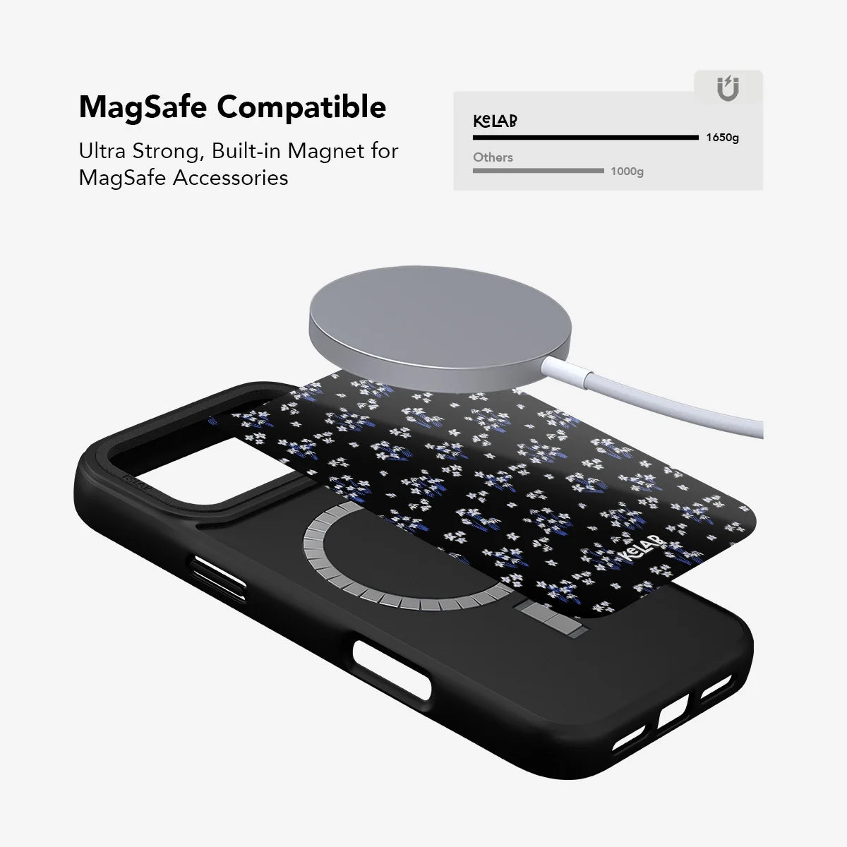 Inkwell Lily | Minimalist Black Floral iPhone Case