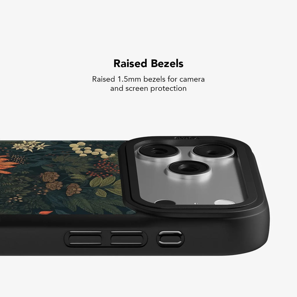 Elderberry Enchantment | Dark Academia Floral iPhone Case