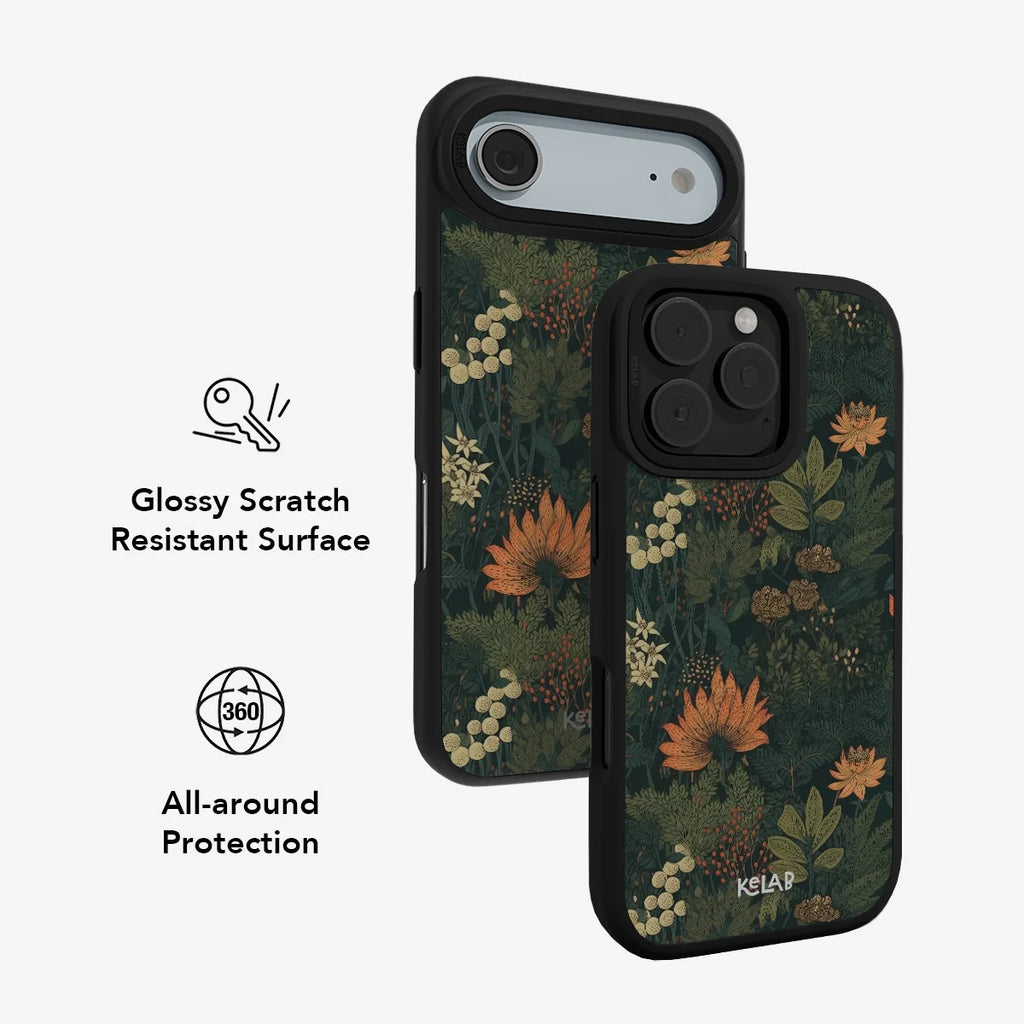 Elderberry Enchantment | Dark Academia Floral iPhone Case