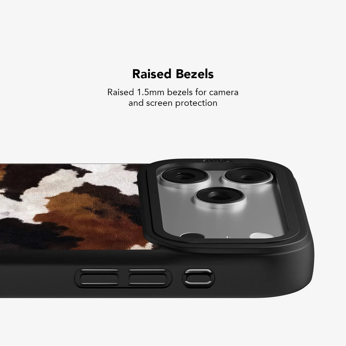 Cattle Drive | Brown & Black Cow Print iPhone Case