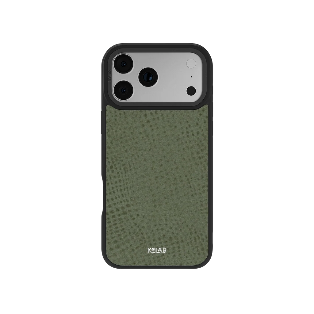 Sage Silk | Sage Green Pebbled Texture iPhone Case