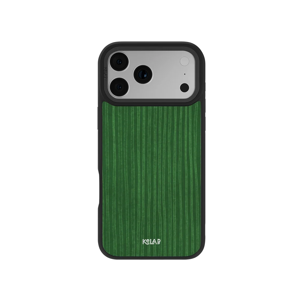 Emerald Drip | Green Stripe Pattern iPhone Case