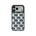 Terra Teal | Teal & Brown Checkered iPhone Case