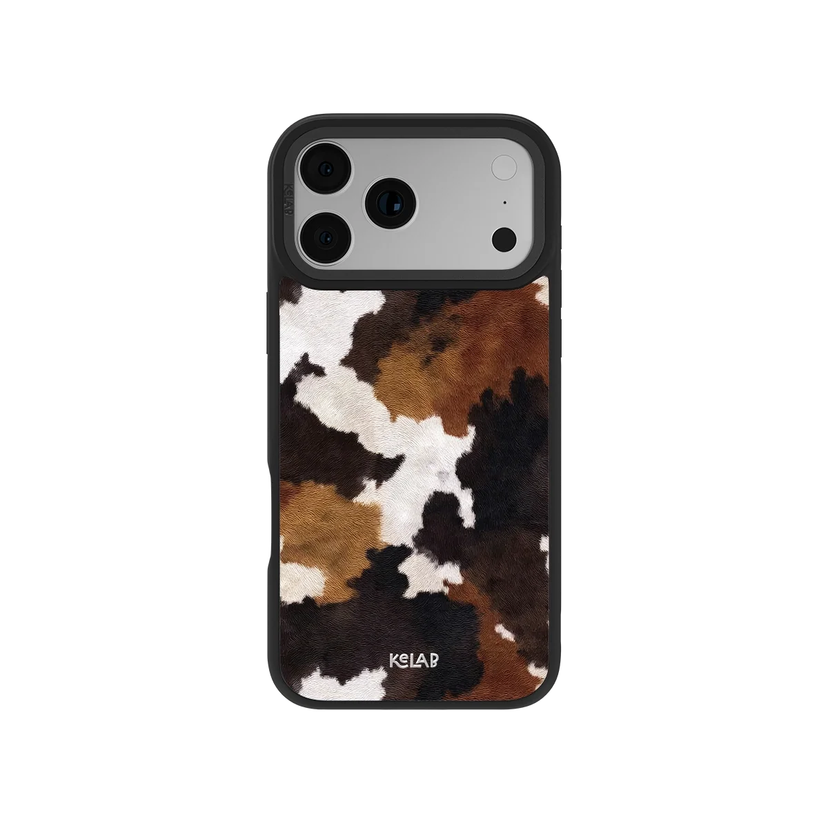 Cattle Drive | Brown & Black Cow Print iPhone Case