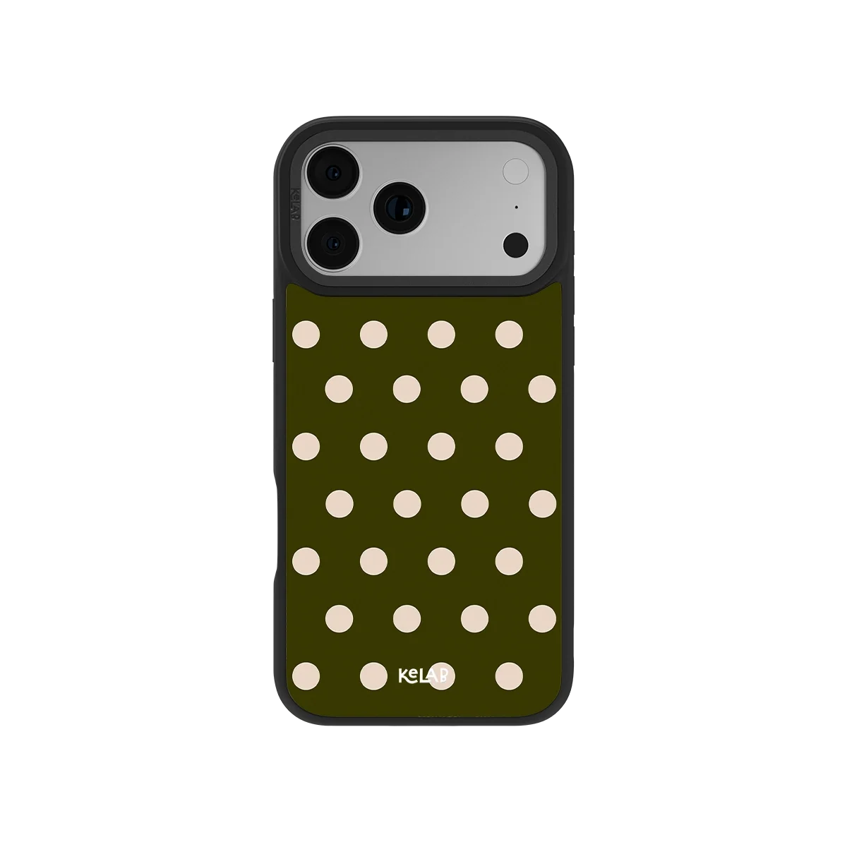 Urban Sage | Olive Polka Dot iPhone Case