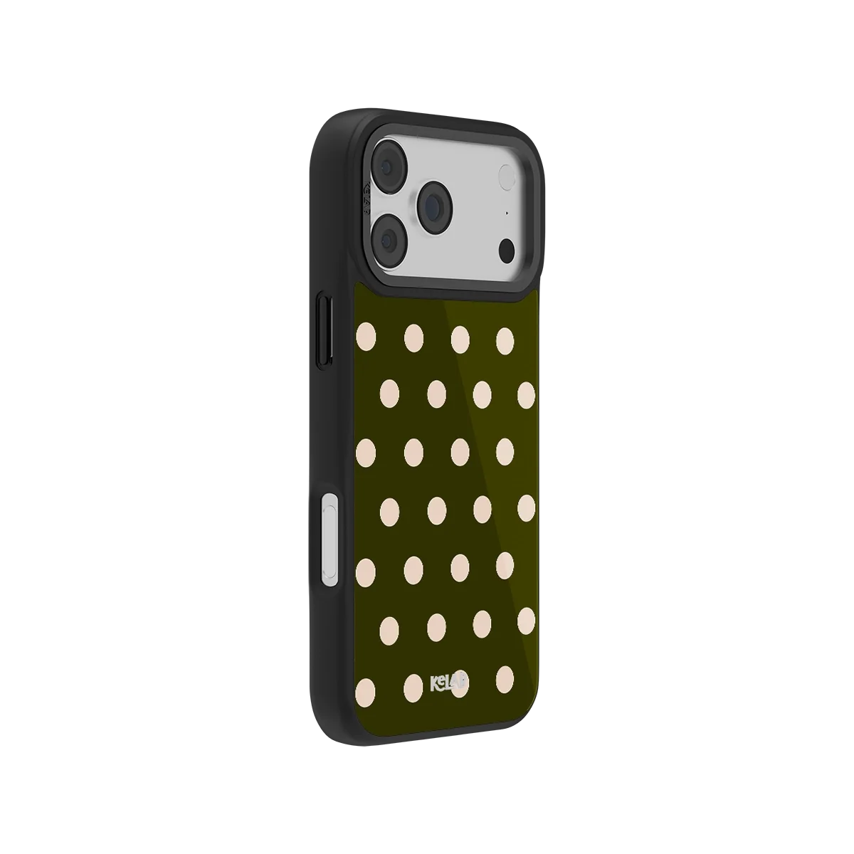 Urban Sage | Olive Polka Dot iPhone Case