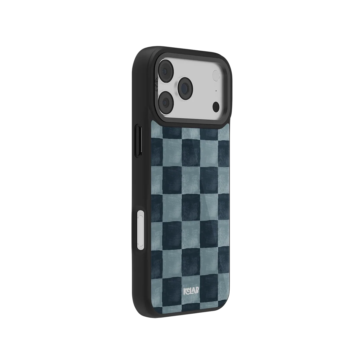 Marine Check | Navy Blue Checkered iPhone Case