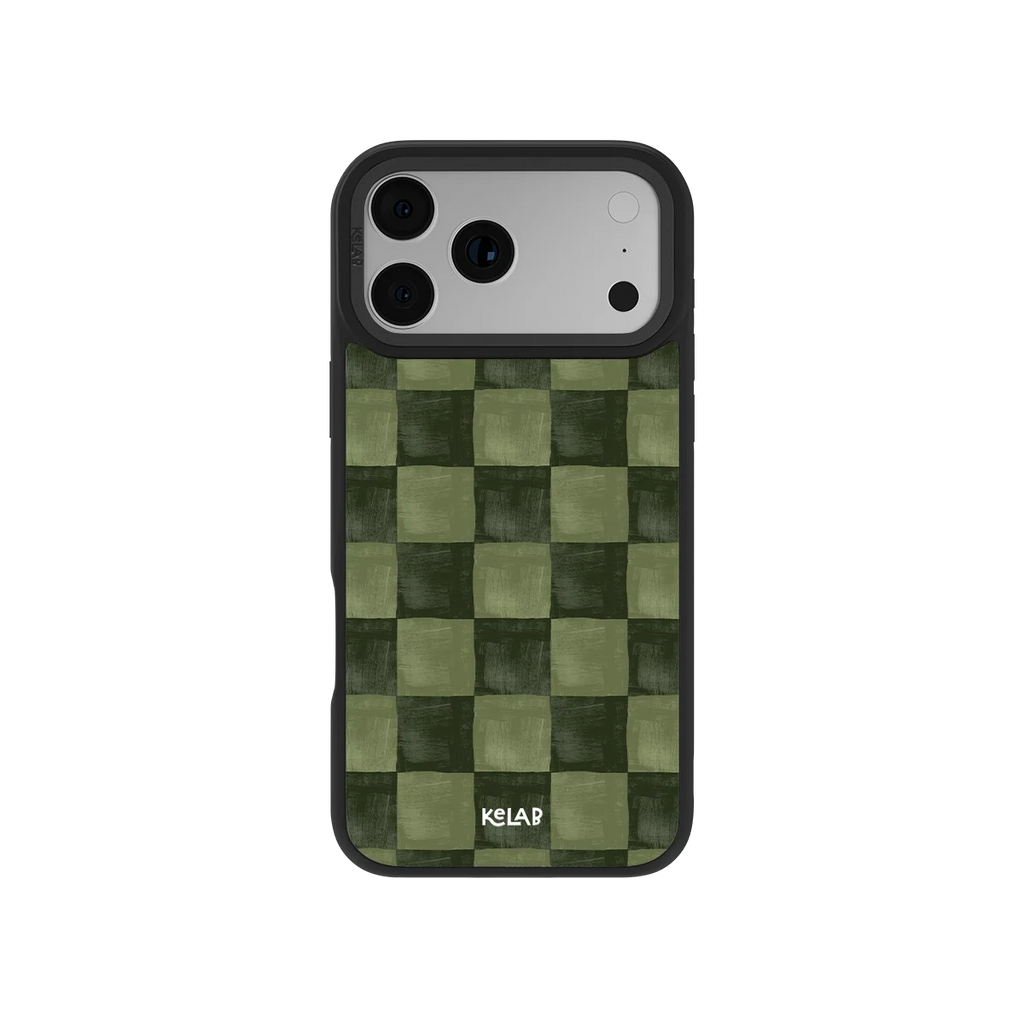 Juniper Grid | Green Checkered iPhone Case