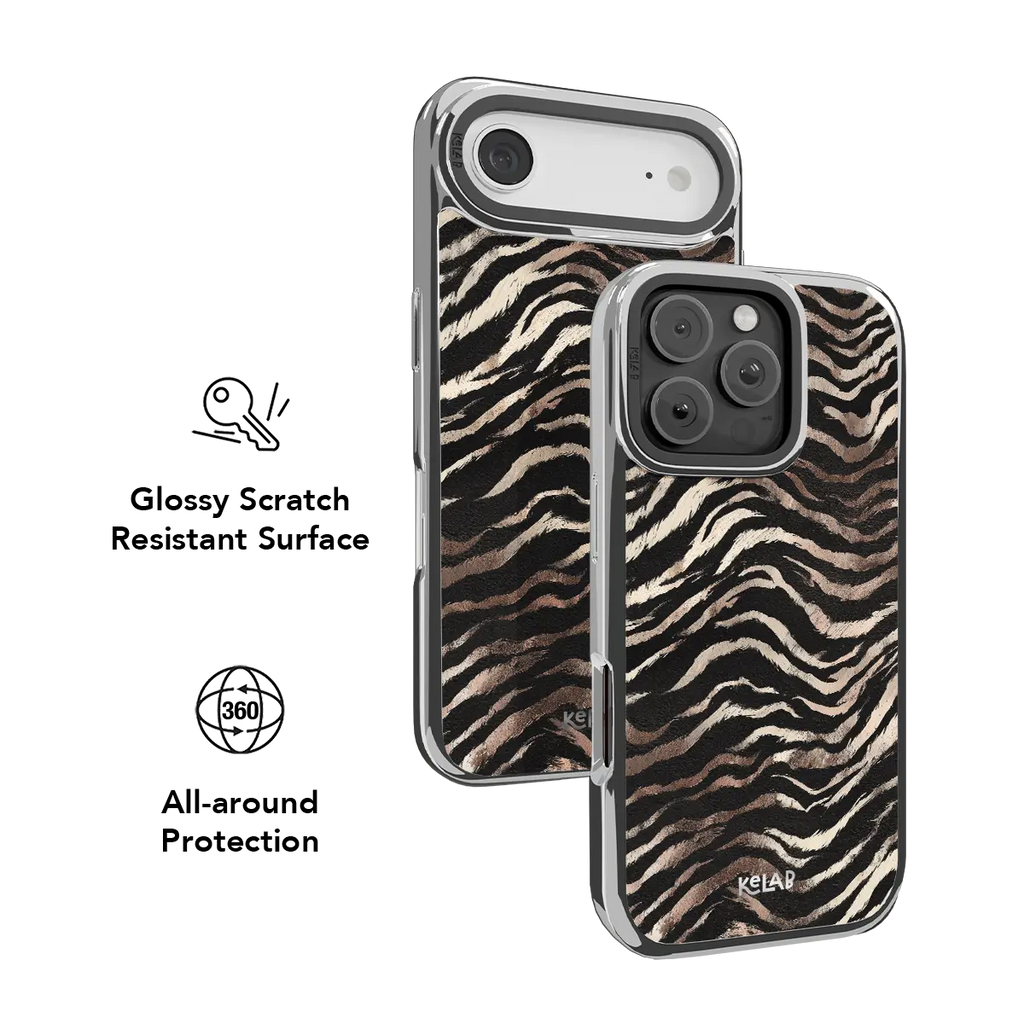 Shadow Striker | Zebra Stripe iPhone Case