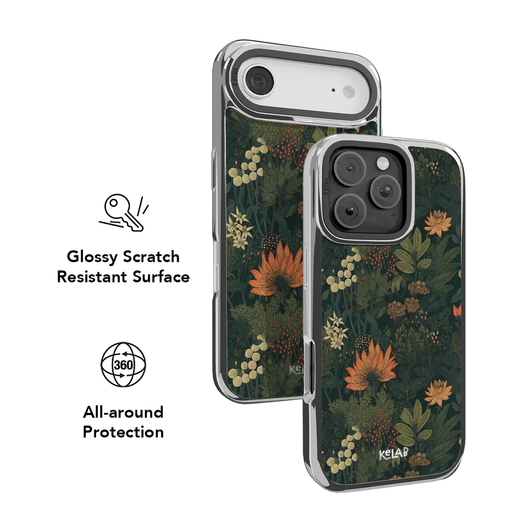 Elderberry Enchantment | Dark Academia Floral iPhone Case