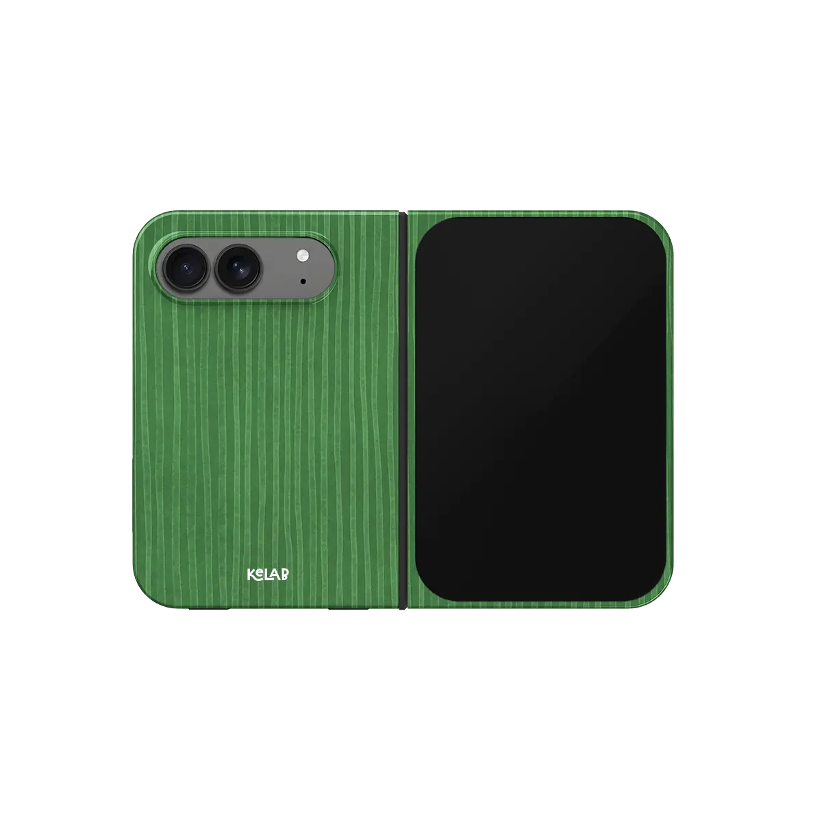 Emerald Drip | Green Stripe Pattern iPhone Case