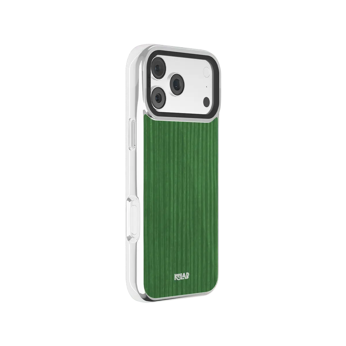 Emerald Drip | Green Stripe Pattern iPhone Case