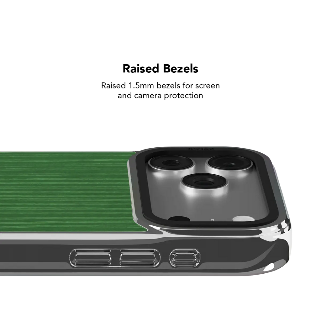 Emerald Drip | Green Stripe Pattern iPhone Case