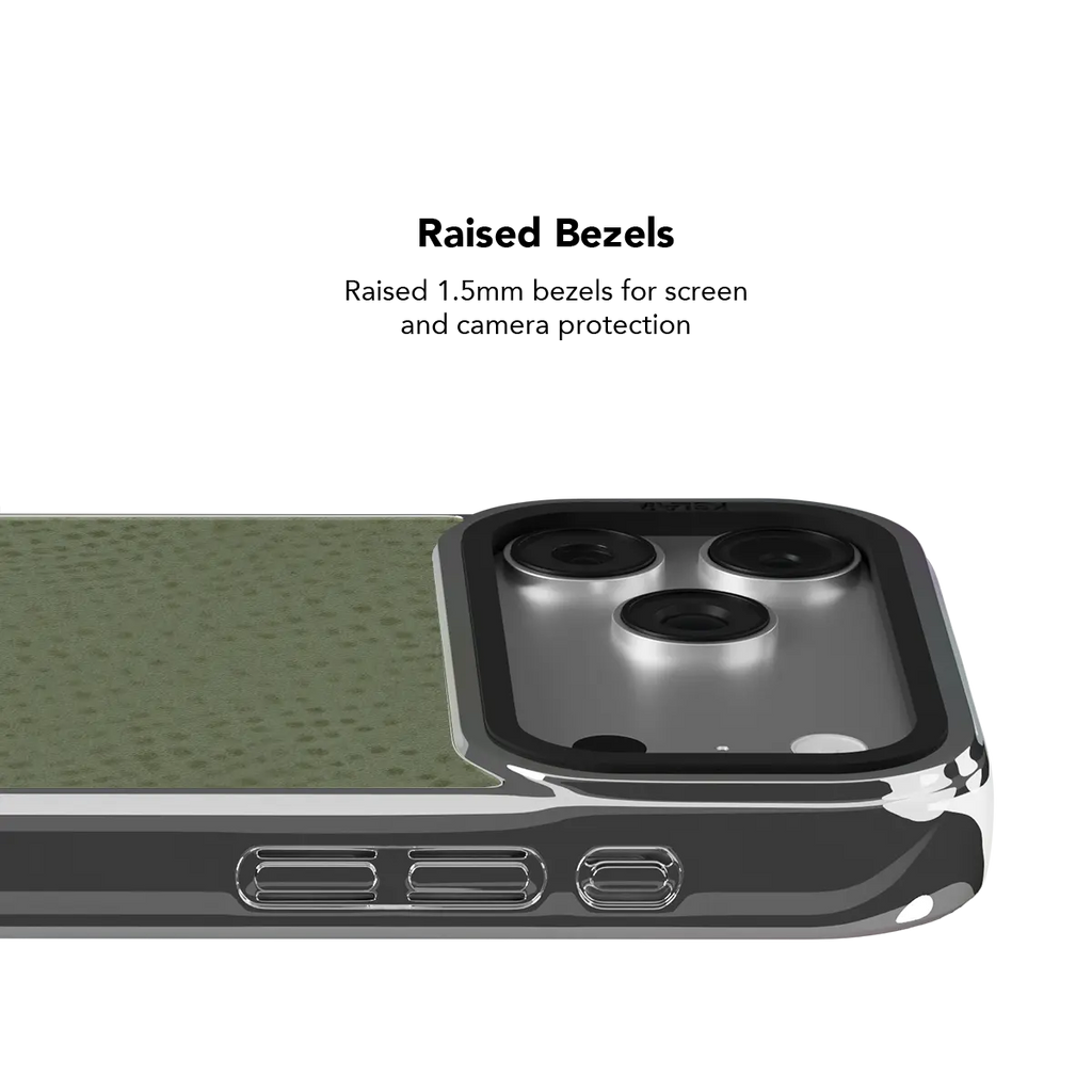 Sage Silk | Sage Green Pebbled Texture iPhone Case
