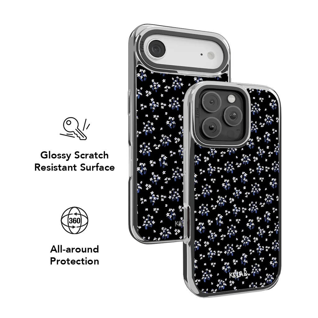 Inkwell Lily | Minimalist Black Floral iPhone Case