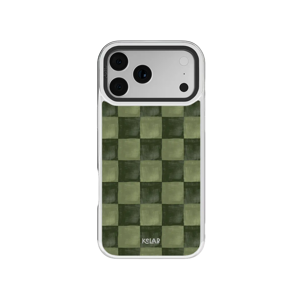 Juniper Grid | Green Checkered iPhone Case