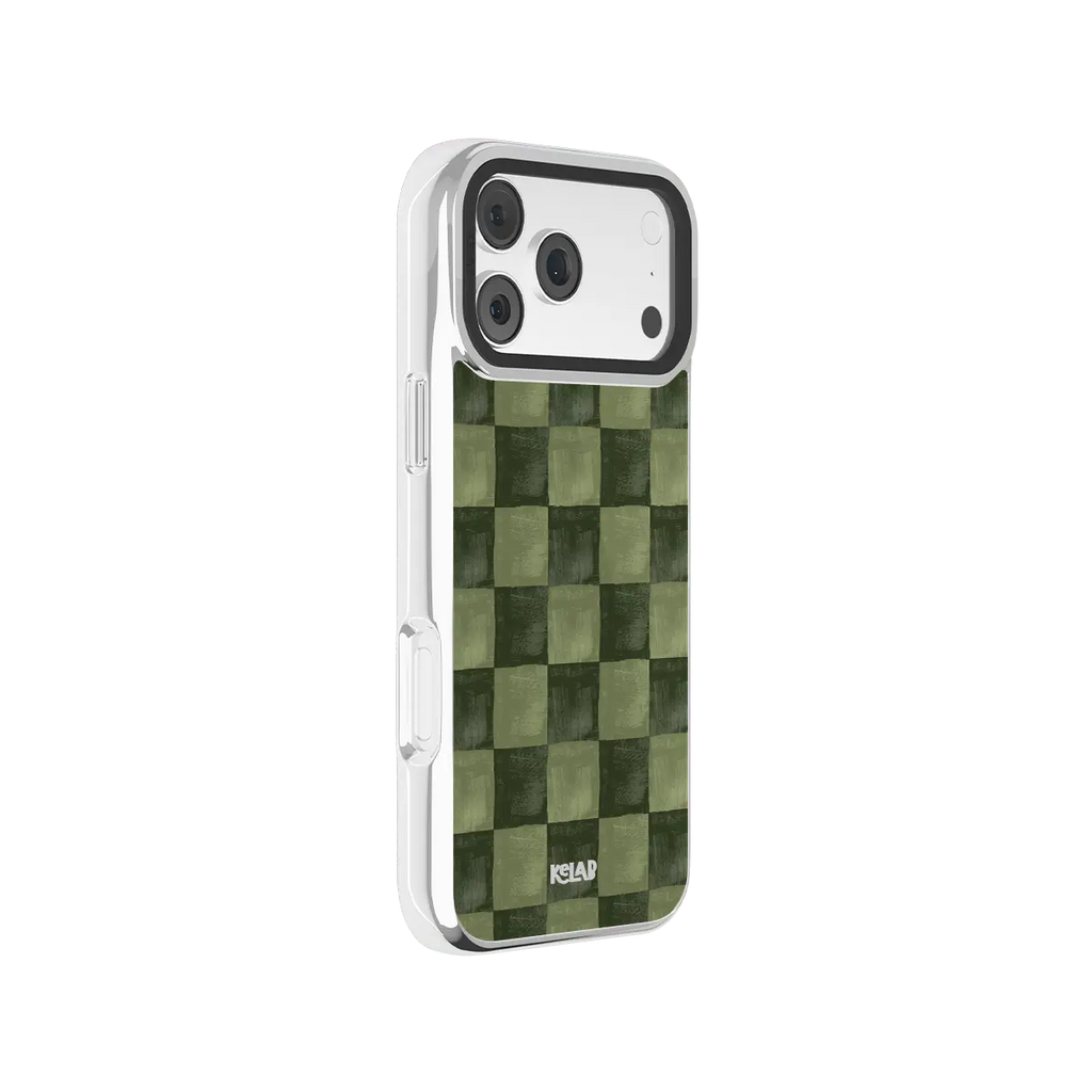 Juniper Grid | Green Checkered iPhone Case