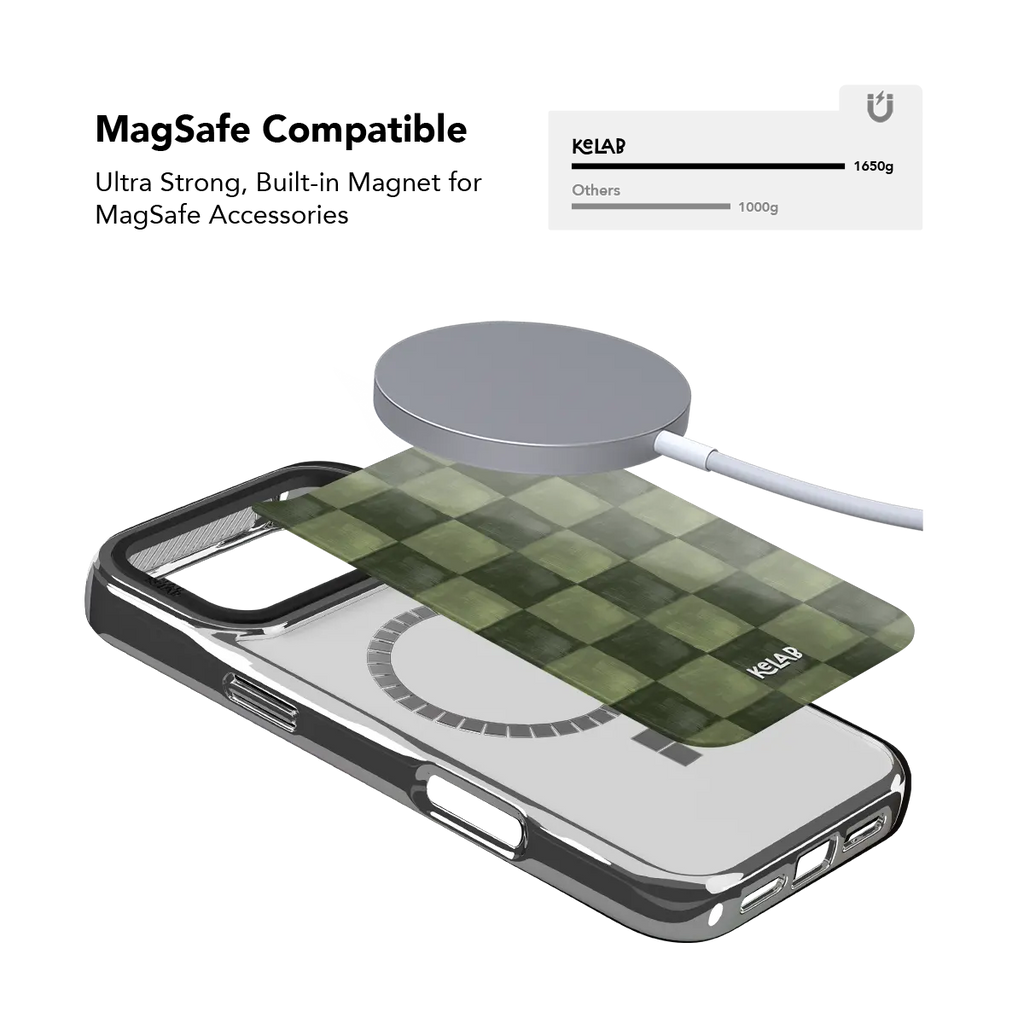 Juniper Grid | Green Checkered iPhone Case