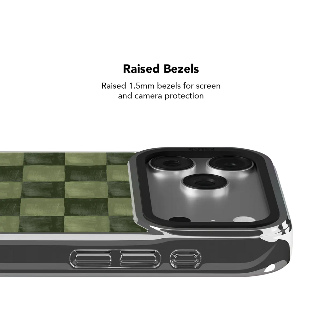 Juniper Grid | Green Checkered iPhone Case