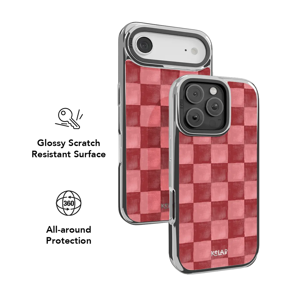 Canyon Clay | Red Checkered iPhone Case