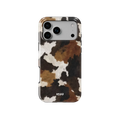 Cattle Drive | Brown & Black Cow Print iPhone Case