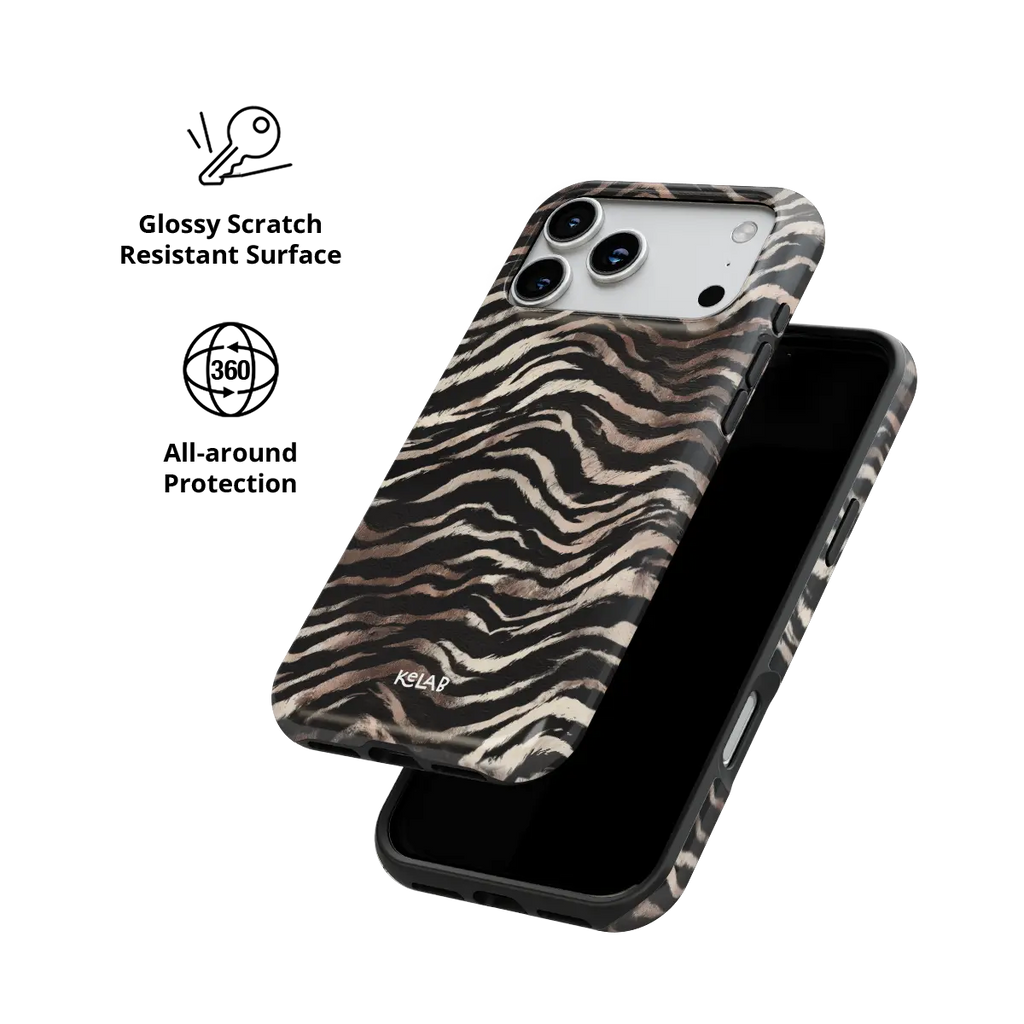 Shadow Striker | Zebra Stripe iPhone Case