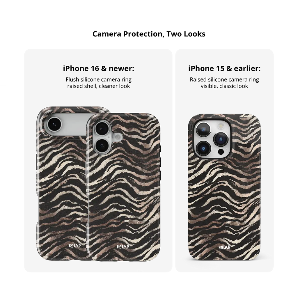 Shadow Striker | Zebra Stripe iPhone Case
